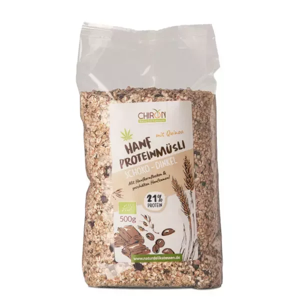 Hanf Protein Müsli - Schoko-Dinkel BIO