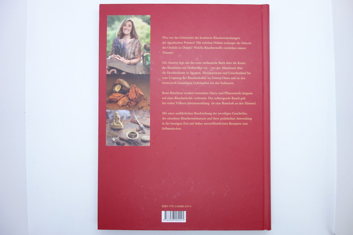 Rückseite gebundenes Buch Das Buch vom Räuchern von Susanne Fischer-Rizzi