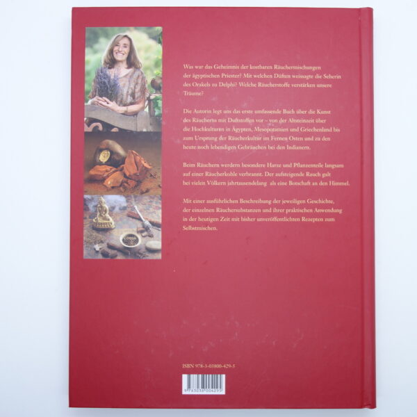 Rückseite gebundenes Buch Das Buch vom Räuchern von Susanne Fischer-Rizzi