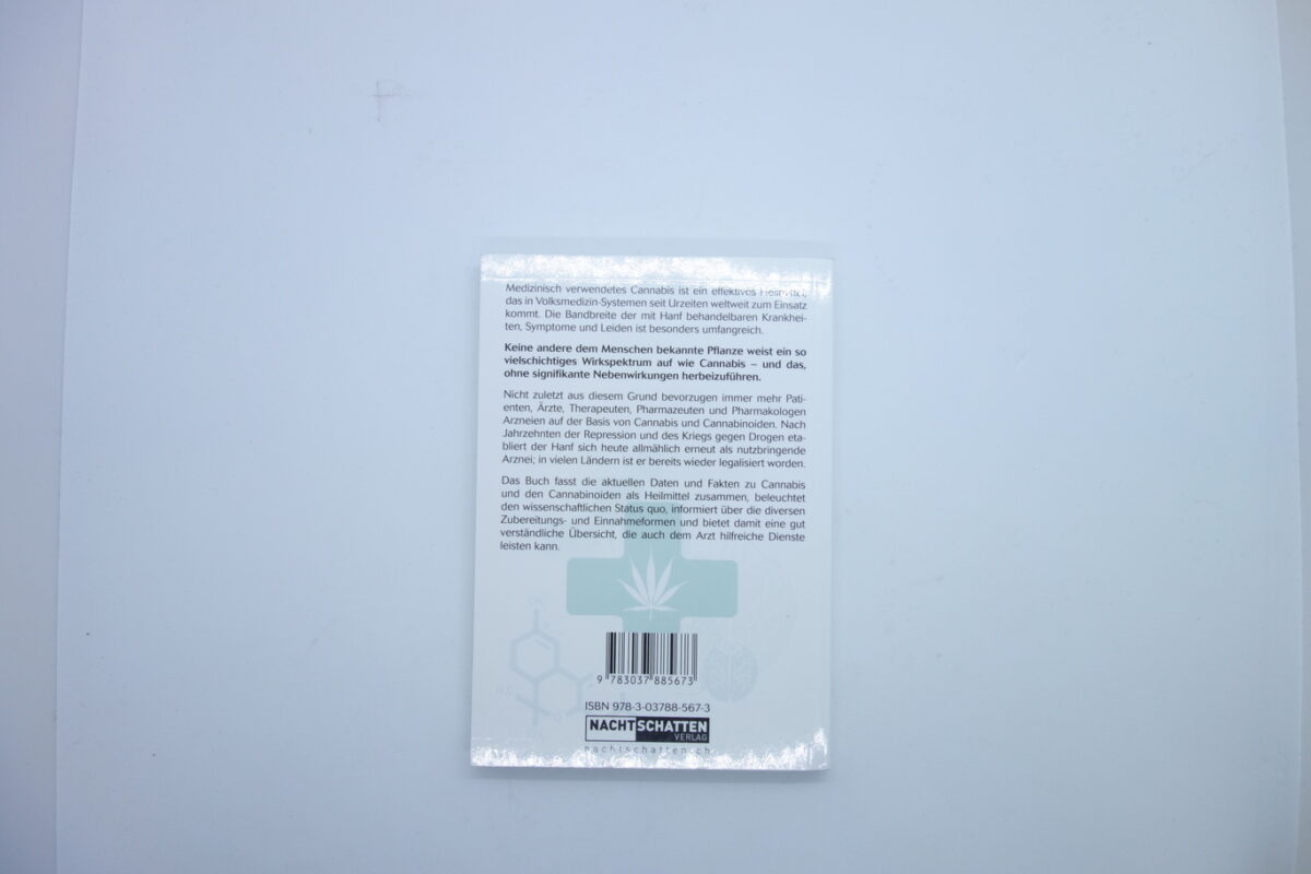 Rückseite Taschenbuch Heilen mit Cannabis von MICHKA