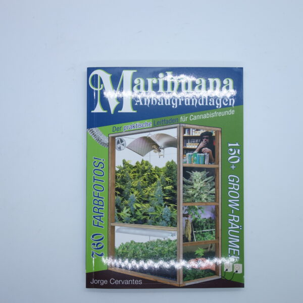 Vorderseite Taschenbuch Marihuana Anbaugrundlagen von Jorge Cervantes