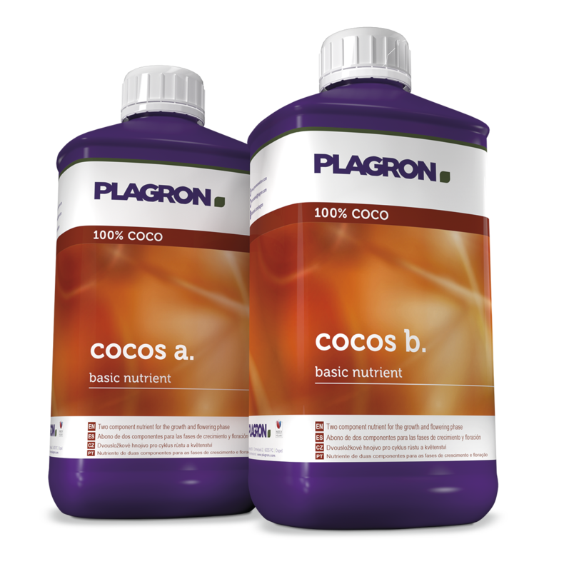 Plagron cocos a und cocos b in 1l Flaschen mit Schraubverschluss