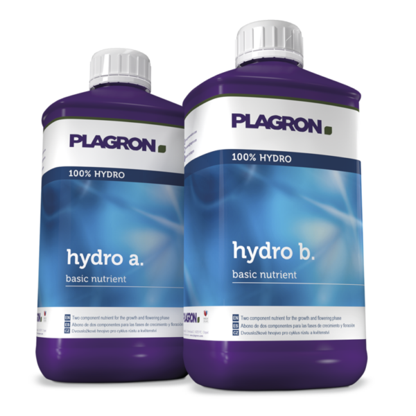 Plagron hydro a und hydro b in 1l Flaschen mit Schraubverschluss