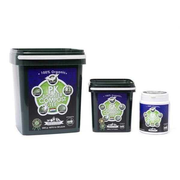 BioTabs PK Booster Compost Tee in drei verschiedenen Größen