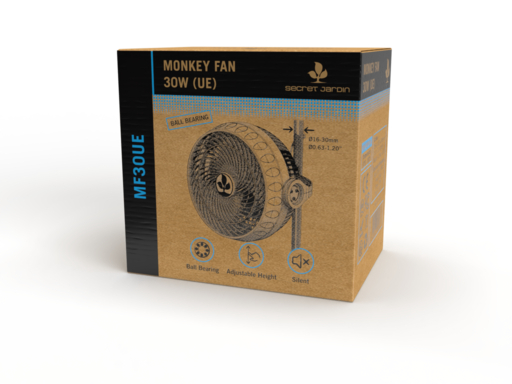 MonkeyFan im Karton verpackt